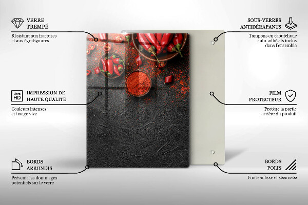 Steklena podloga za rezanje Tekstura marmorja z zlatom