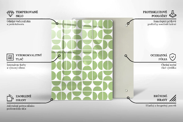 Steklena podloga za rezanje Abstraktne oblike