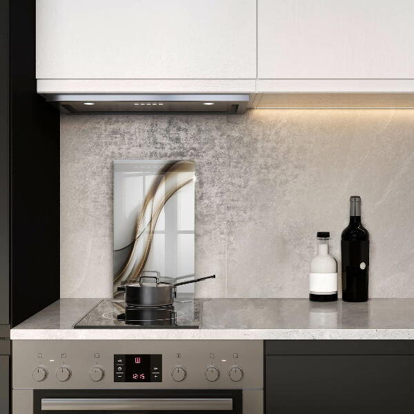 Steklena podloga za rezanje Abstrakcija mehkih linij