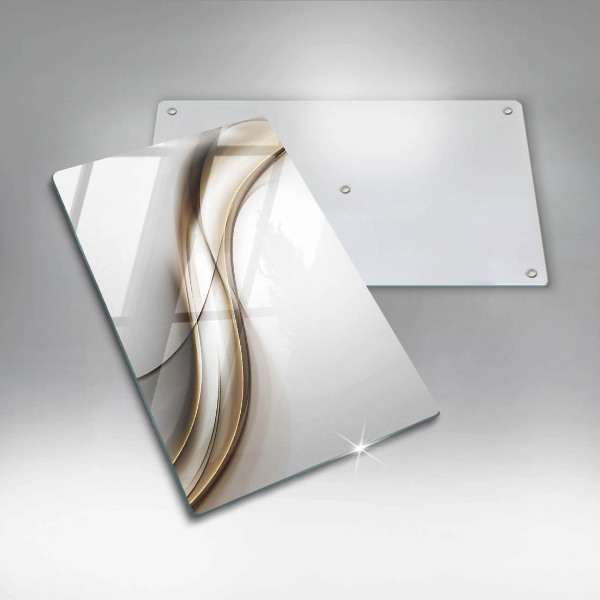 Steklena podloga za rezanje Abstrakcija mehkih linij