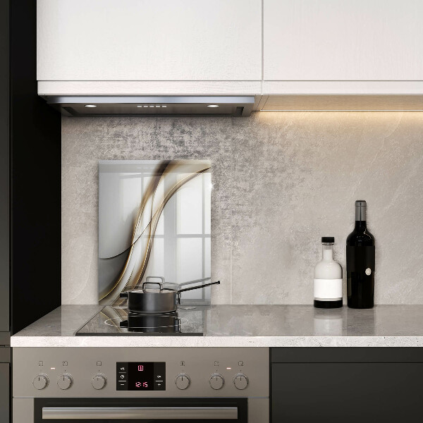 Steklena podloga za rezanje Abstrakcija mehkih linij