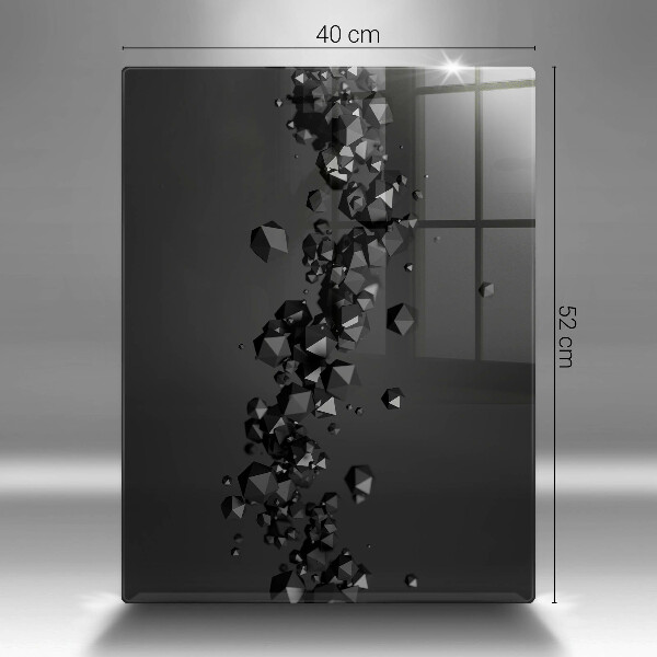 Steklena podloga za rezanje Abstrakcija 3D oblik