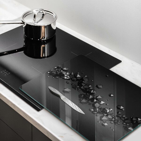 Steklena podloga za rezanje Abstrakcija 3D oblik