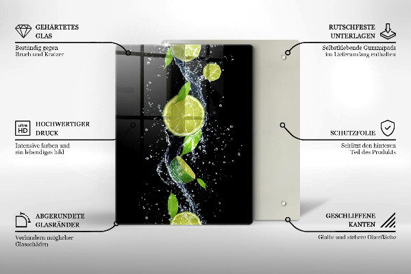 Steklena podloga za rezanje Boho ptičje perje