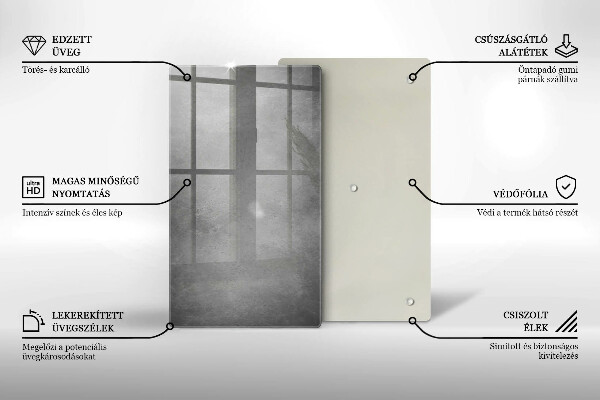 Steklena podloga za rezanje Ozadje s teksturo betona