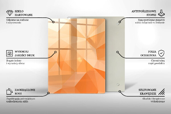 Steklena podloga za rezanje Mornarsko modra abstrakcija