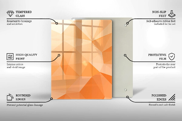 Steklena podloga za rezanje Mornarsko modra abstrakcija