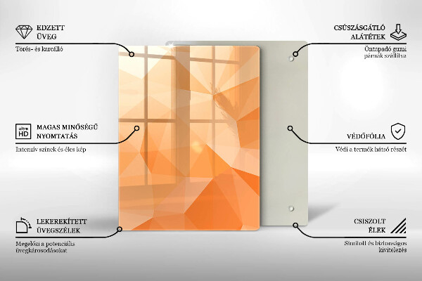 Steklena podloga za rezanje Mornarsko modra abstrakcija