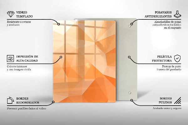 Steklena podloga za rezanje Mornarsko modra abstrakcija