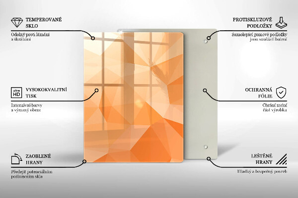 Steklena podloga za rezanje Mornarsko modra abstrakcija
