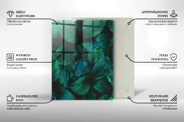 Steklena podloga za rezanje Tekstura z zlatom