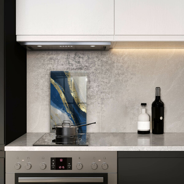 Steklena podloga za rezanje Tekstura z zlatom