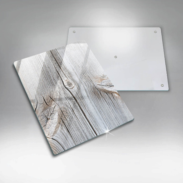 Steklena podloga za rezanje Svetla lesena struktura