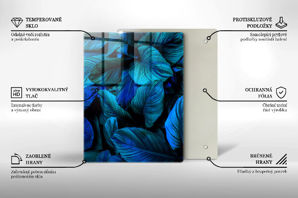 Steklena podloga za rezanje Svetla lesena struktura