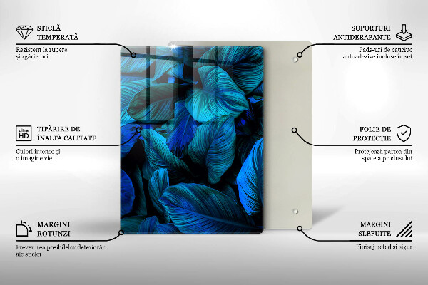Steklena podloga za rezanje Svetla lesena struktura