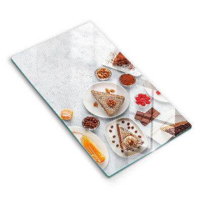 Steklena podloga za rezanje Sladkost torte