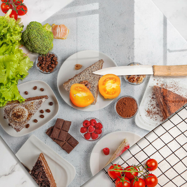 Steklena podloga za rezanje Sladkost torte