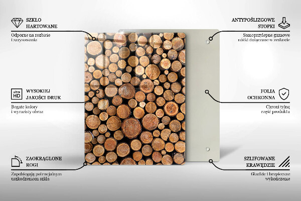 Steklena podloga za rezanje Sladkost torte
