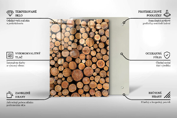Steklena podloga za rezanje Sladkost torte
