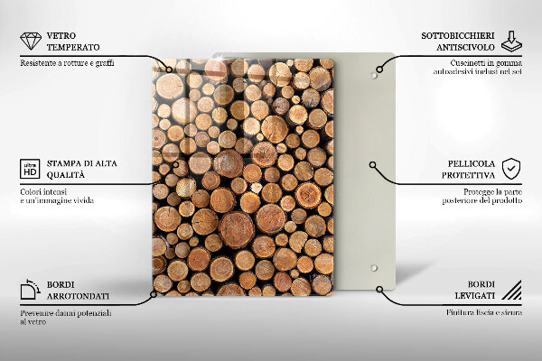 Steklena podloga za rezanje Sladkost torte