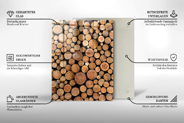 Steklena podloga za rezanje Sladkost torte