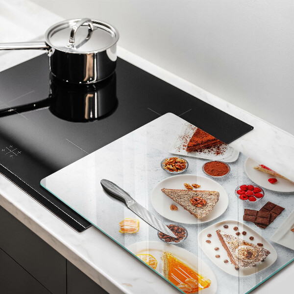 Steklena podloga za rezanje Sladkost torte