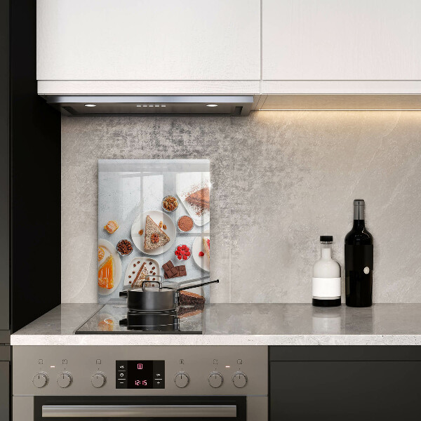 Steklena podloga za rezanje Sladkost torte