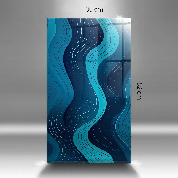 Steklena podloga za rezanje Abstraktni valovi