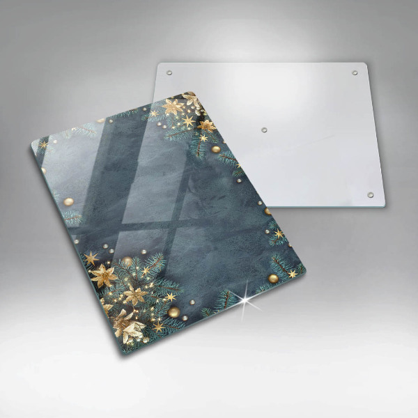 Steklena podloga za rezanje božični okraski