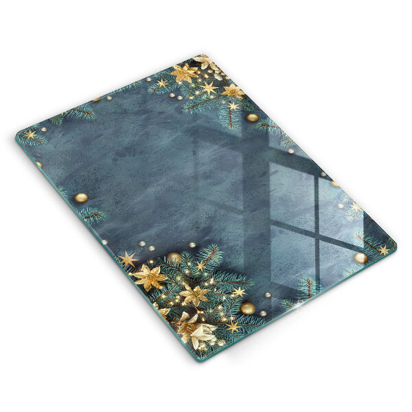 Steklena podloga za rezanje božični okraski