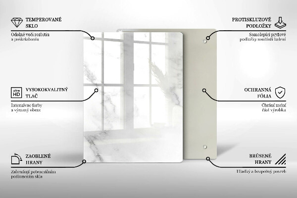 Steklena podloga za rezanje Kavna zrna