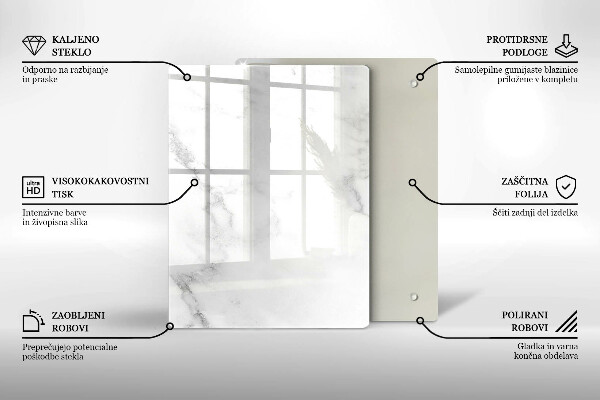 Steklena podloga za rezanje Kavna zrna