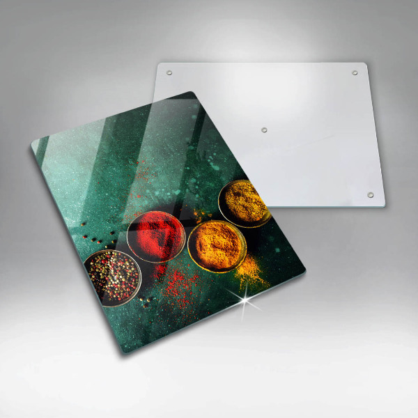 Steklena podloga za rezanje Orientalske začimbe