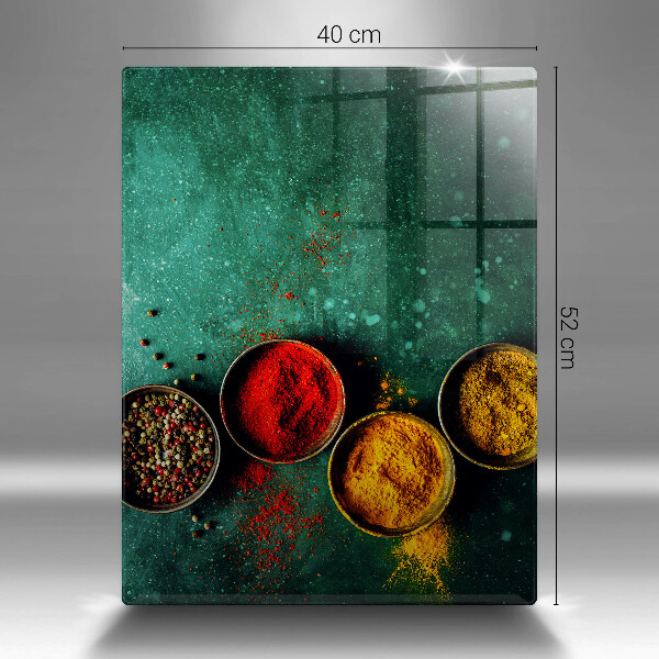 Steklena podloga za rezanje Orientalske začimbe