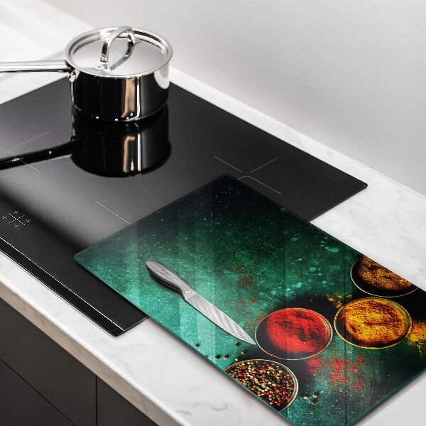 Steklena podloga za rezanje Orientalske začimbe