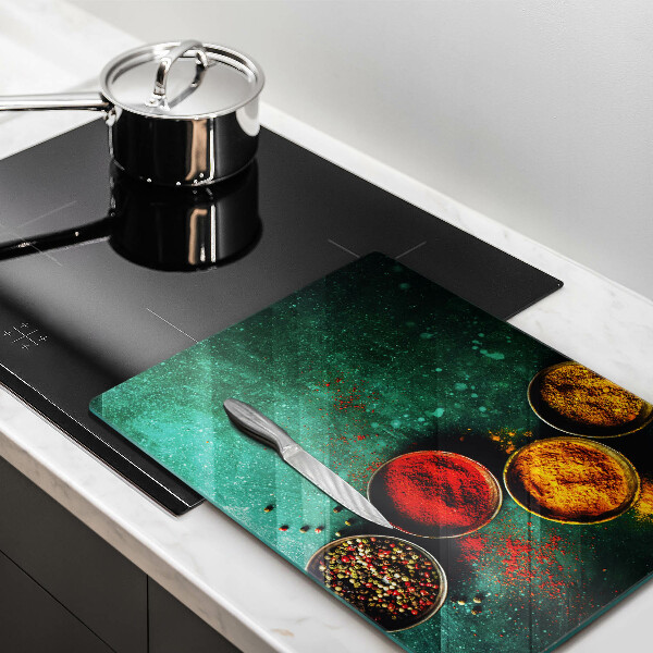 Steklena podloga za rezanje Orientalske začimbe