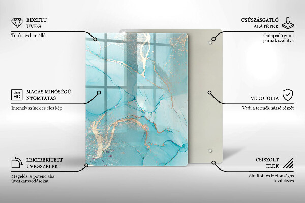 Steklena podloga za rezanje Velikonočni okraski