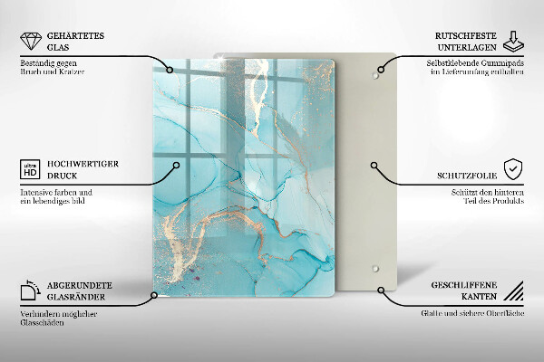 Steklena podloga za rezanje Velikonočni okraski