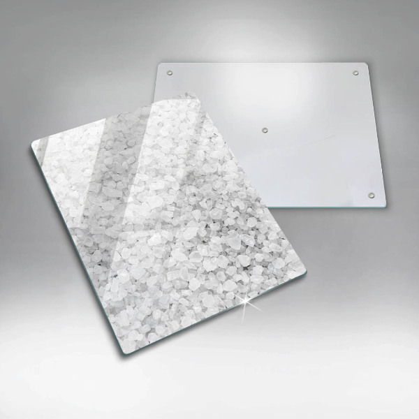 Steklena podloga za rezanje Kristali soli