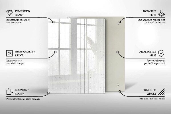 Steklena podloga za rezanje Praznično sadje