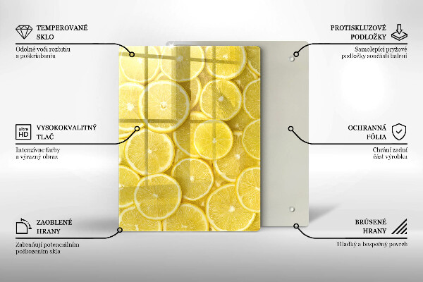 Steklena podloga za rezanje Pisani bonboni
