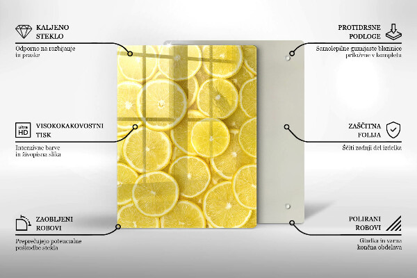 Steklena podloga za rezanje Pisani bonboni