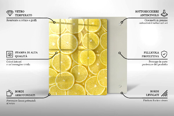Steklena podloga za rezanje Pisani bonboni