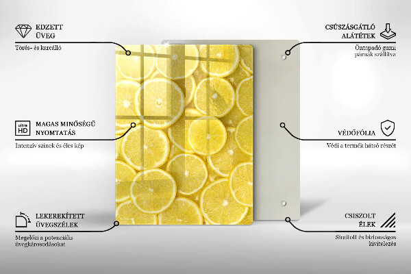 Steklena podloga za rezanje Pisani bonboni