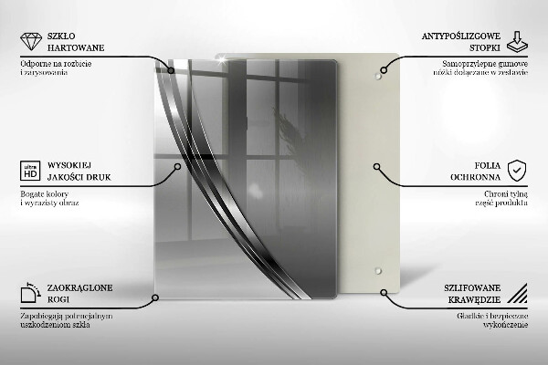 Steklena podloga za rezanje Pisano sadje