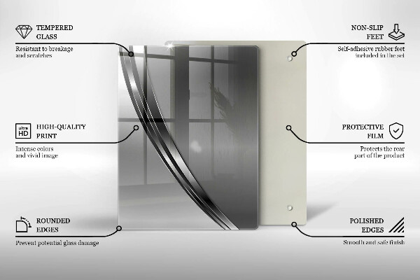 Steklena podloga za rezanje Pisano sadje