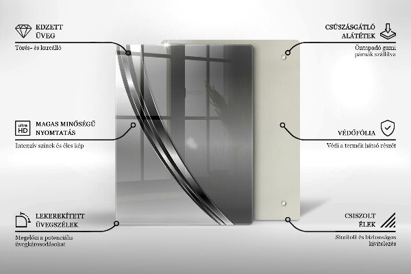 Steklena podloga za rezanje Pisano sadje