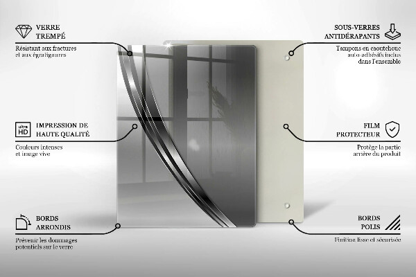 Steklena podloga za rezanje Pisano sadje
