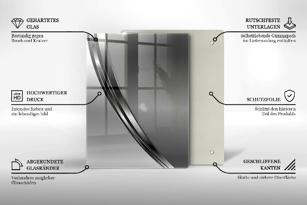 Steklena podloga za rezanje Pisano sadje