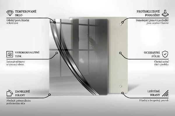 Steklena podloga za rezanje Pisano sadje